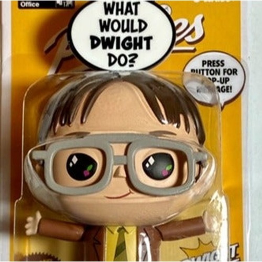 Funko Pop! Popsies Dwight Schrute What Would Dwight Do? Pop-Up Message Vinyl